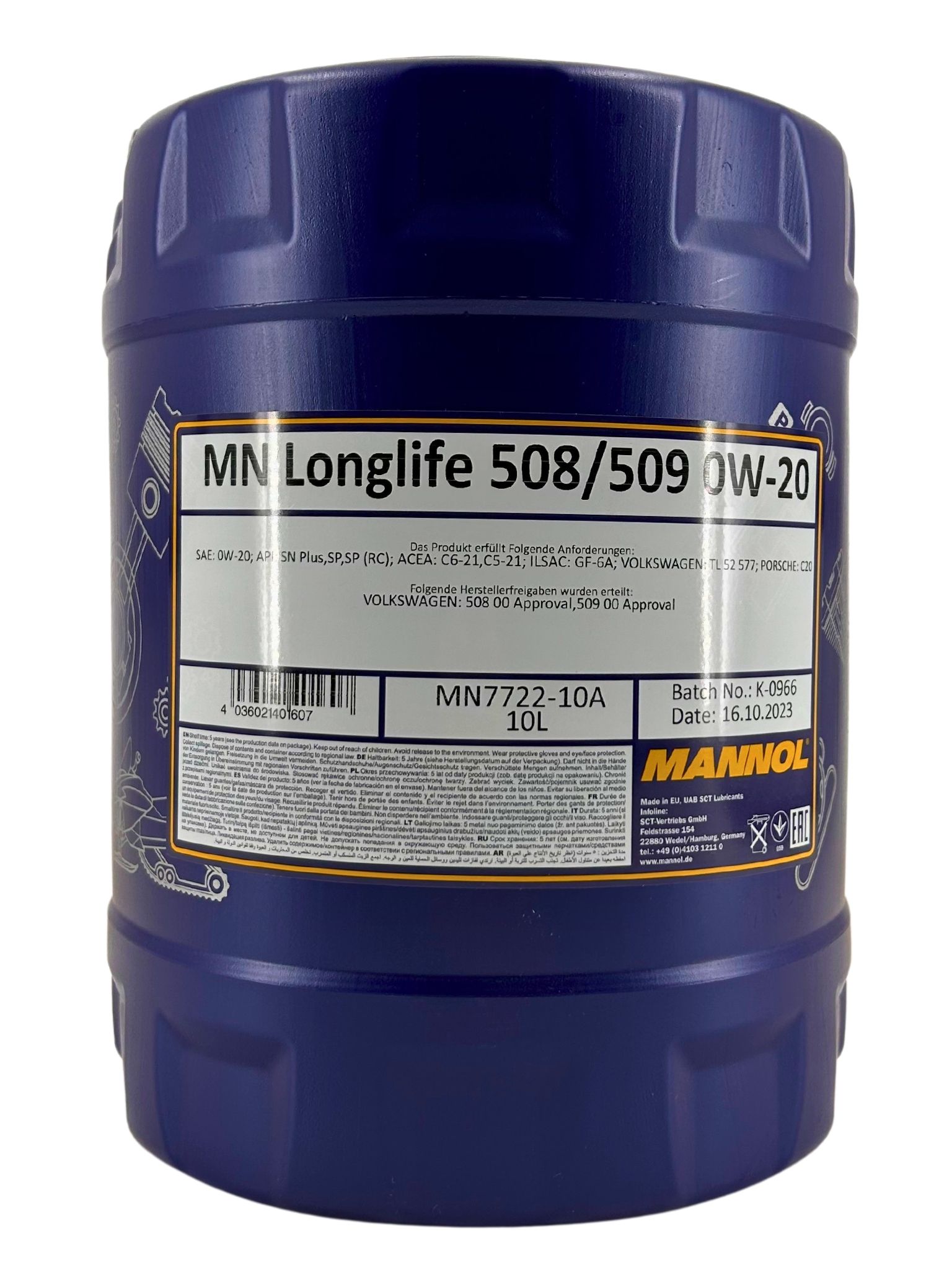 Mannol Longlife 508/509 0W-20