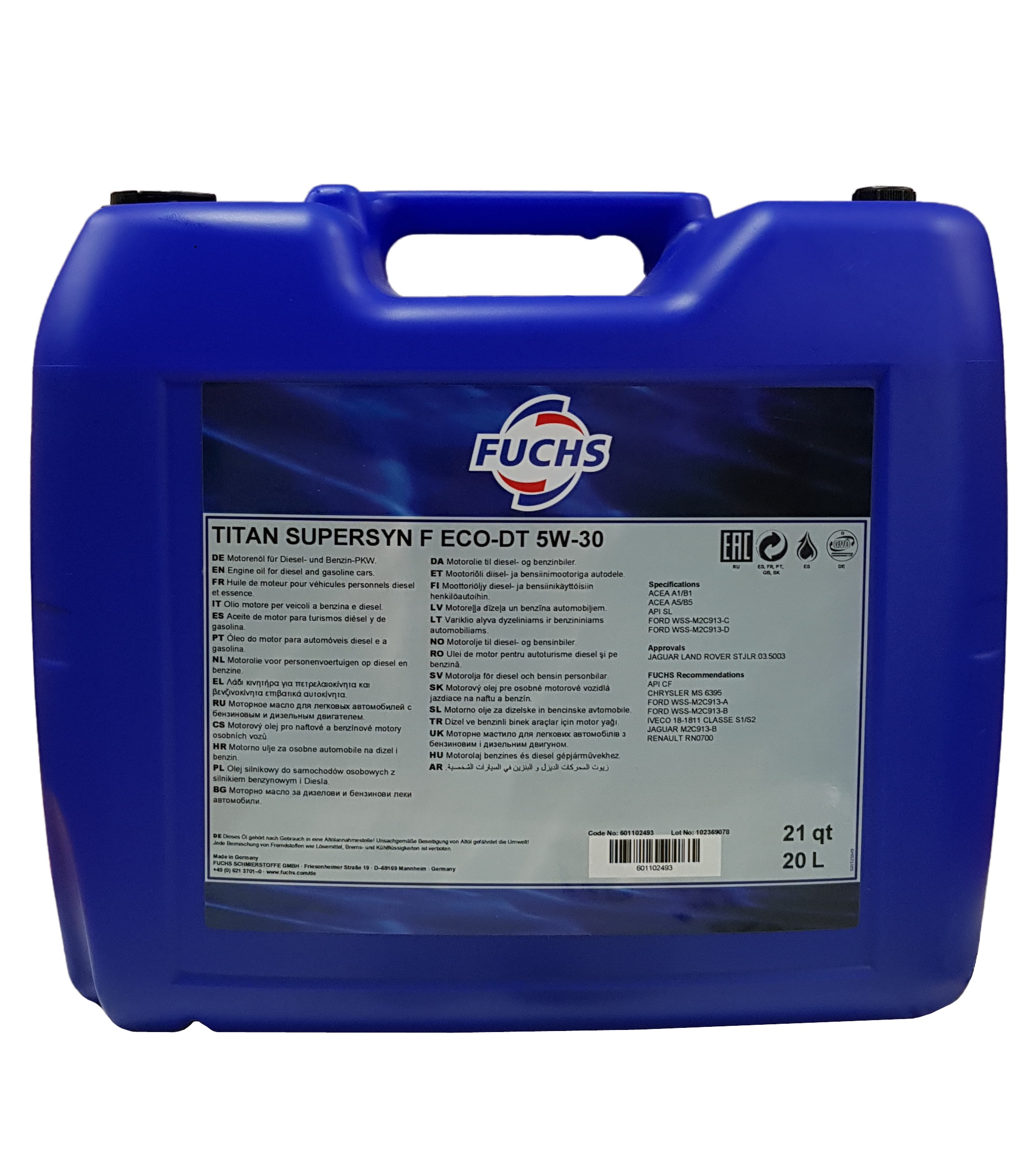 Fuchs Titan Supersyn F ECO-DT 5W-30