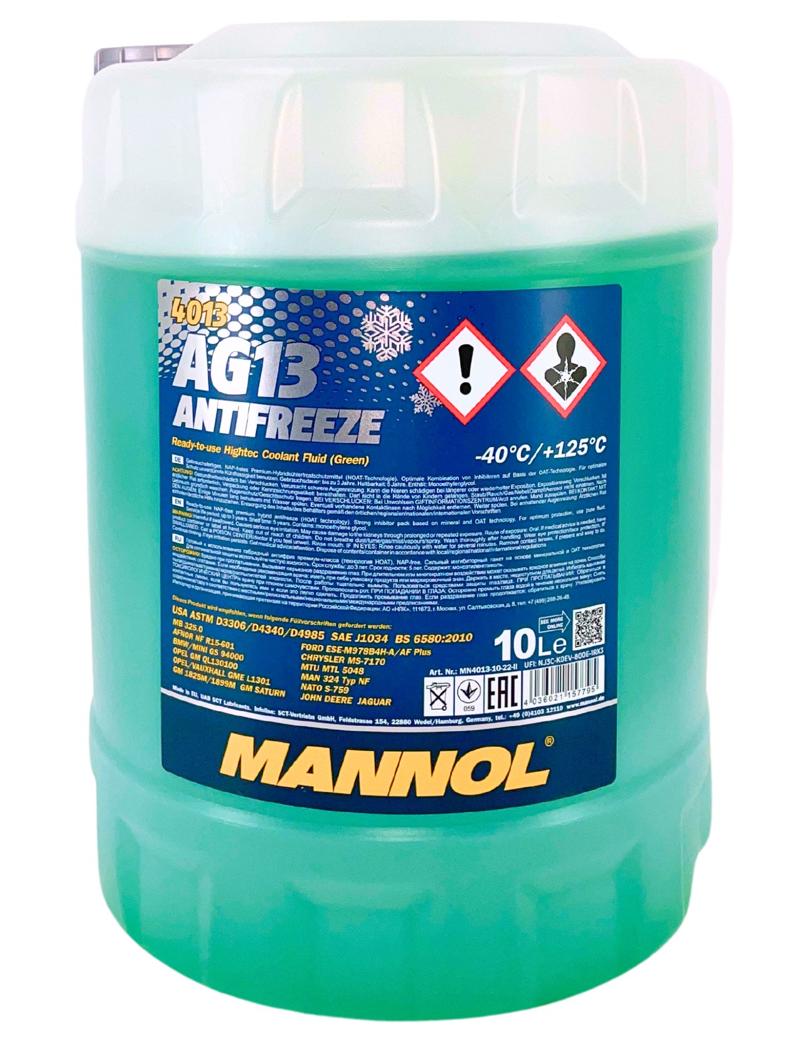 Mannol Antifreeze Kühlerfrostschutz AG13 (-40 °C) Hightec